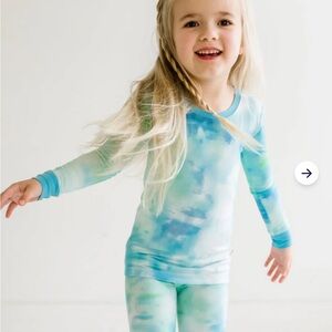 Little Sleepies Tidepool Watercolor toddler pajama set
